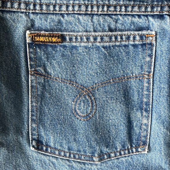 Vintage 1970s Saddle King jeans, men’s size 36x32, good condition, light wear - Picture 3 of 10